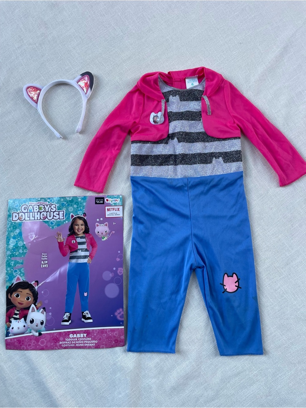 DreamWorks Gabby's Dollhouse Pink & Blue Cat Costume